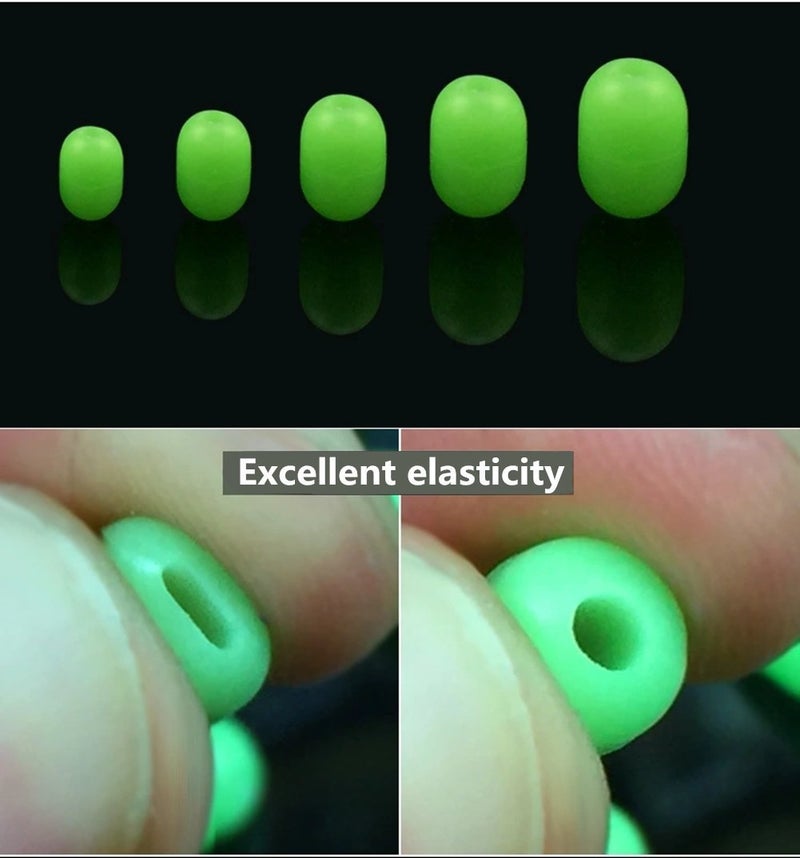 Mimilure Fishing Beads Glow Bait Eggs: Oval Fishing Eggs Assorted Set - 170pcs Soft Fishing Rig Bead - Image 4